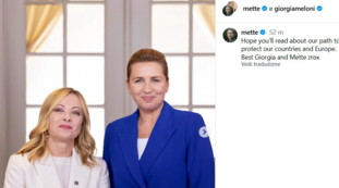 Meloni e la premier danese: "No a una immigrazione incontrollata". Asse per difendere l'Europa