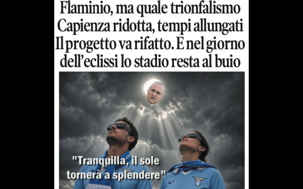 Il Tempo di Osho, la vignetta di oggi: la Lazio e il Flaminio (mercoledì 12 agosto)