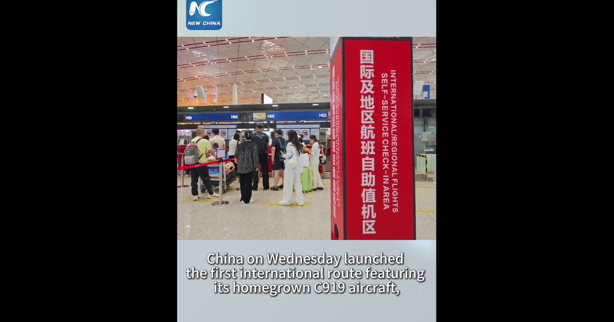 Cina, inaugurata prima rotta internazionale con C919 costruito nel Paese