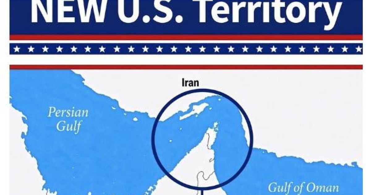 Trump posta la mappa di Hormuz: "Nuovo territorio Usa". E l'Iran risponde