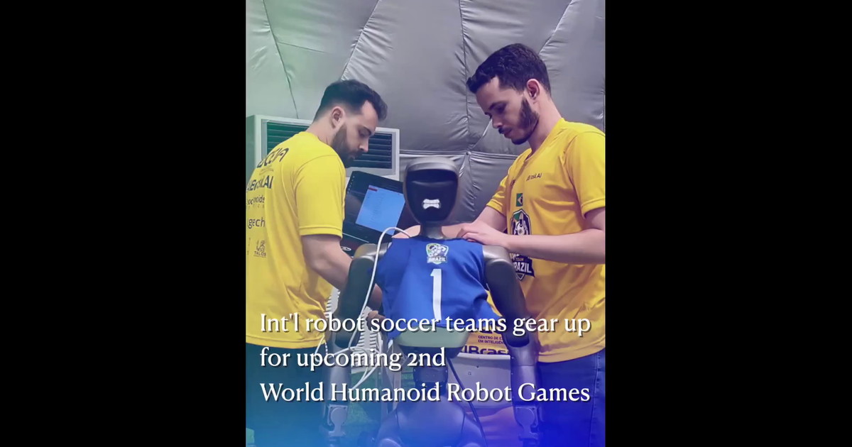 Cina, squadre internazionali di calcio robotico si scaldano per Giochi mondiali