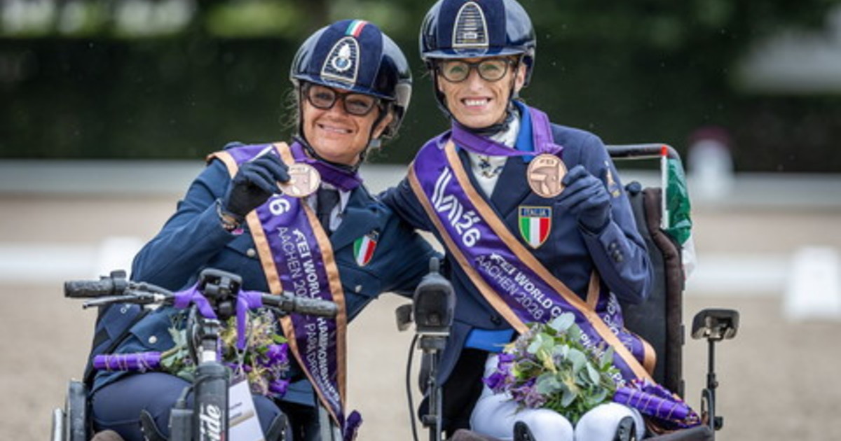 Paradressage, Morganti e Salvadè doppio bronzo in apertura ai Mondiali di Aachen