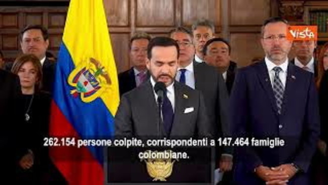 Terremoto Colombia, Presidente De La Espriella: Oltre 260mila persone colpite e 314 vittime