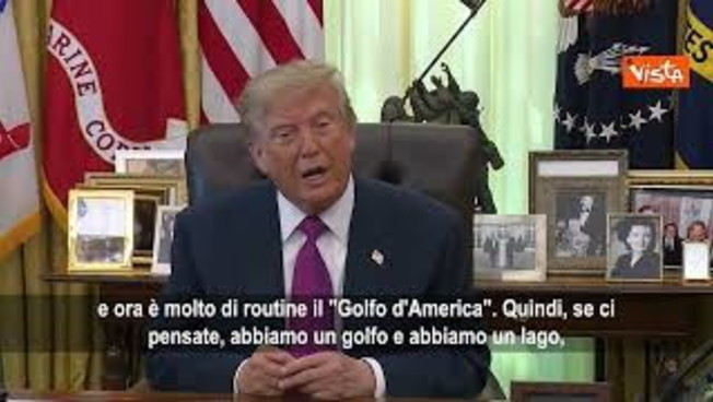 Trump: Abbiamo golfo e lago d'America, cambieremo nome 'Atlantico' per avere anche un oceano