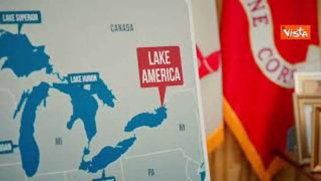 trump cambia nome lago ontario in lago america i cartelli nello studio ovale lake america da Iltempo.it trump cambia nome lago ontario in lago america i cartelli nello studio ovale lake america