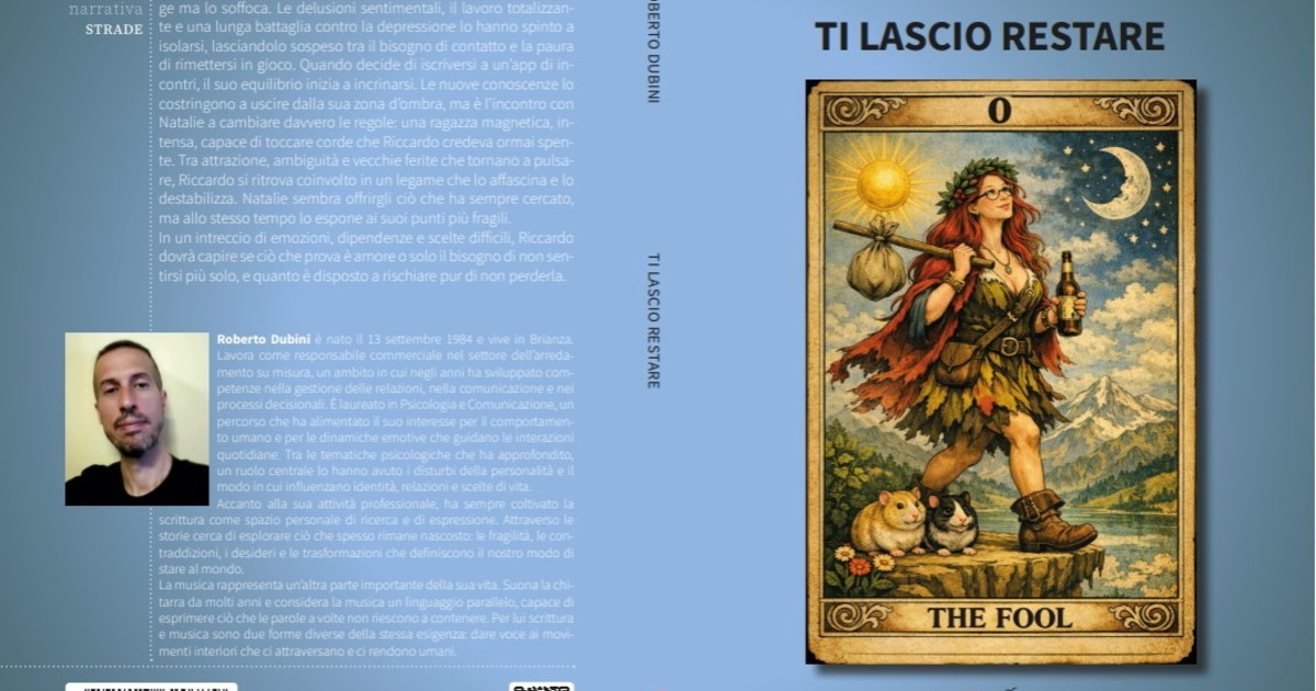 comunicato stampa ti lascio restare anatomia di un amore che diventa dipendenza da Iltempo.it comunicato stampa ti lascio restare anatomia di un amore che diventa dipendenza