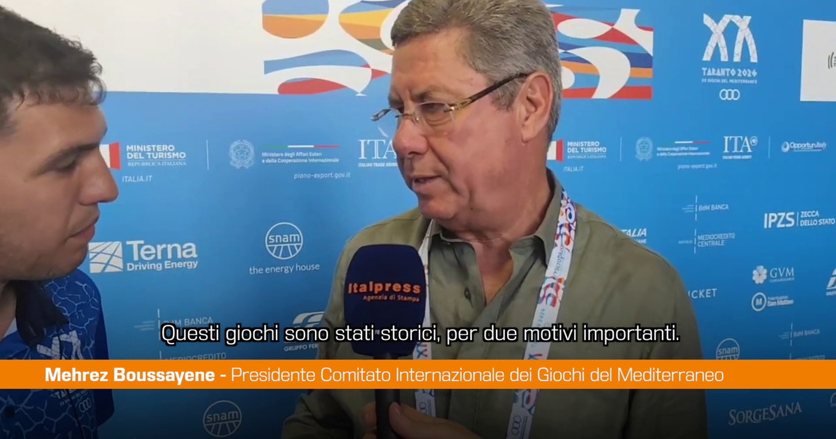Giochi Mediterraneo, Boussayene "Taranto 2026 lascerà una importante eredità"