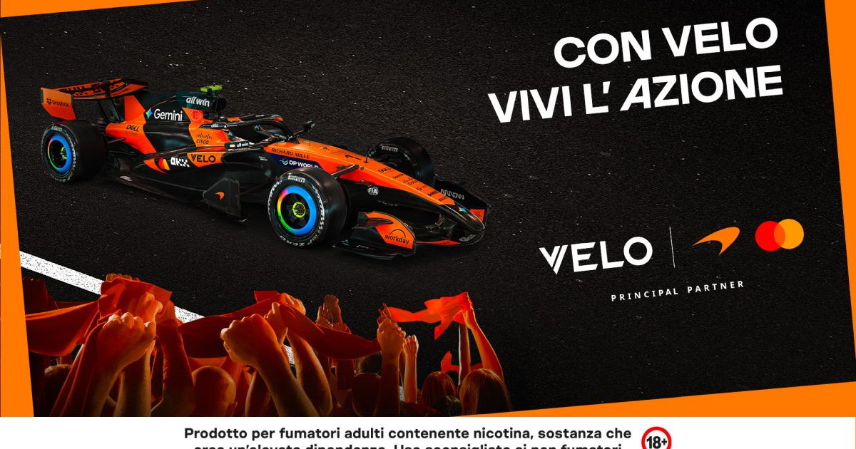 VELO e il McLaren Mastercard Formula 1 Team tornano protagonisti al GP d'Italia