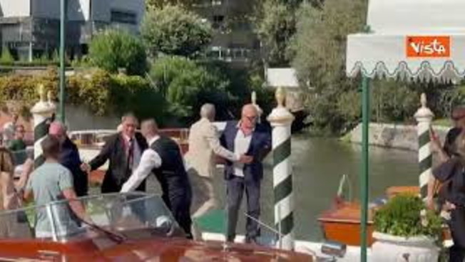 George Clooney arriva al Lido di Venezia per la seconda giornata di Venezia 83