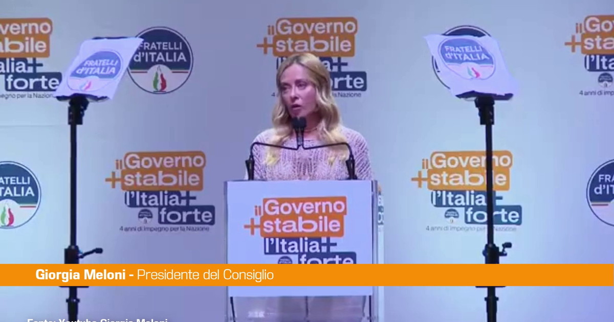 Meloni "Non ho mai mollato e non intendo farlo"