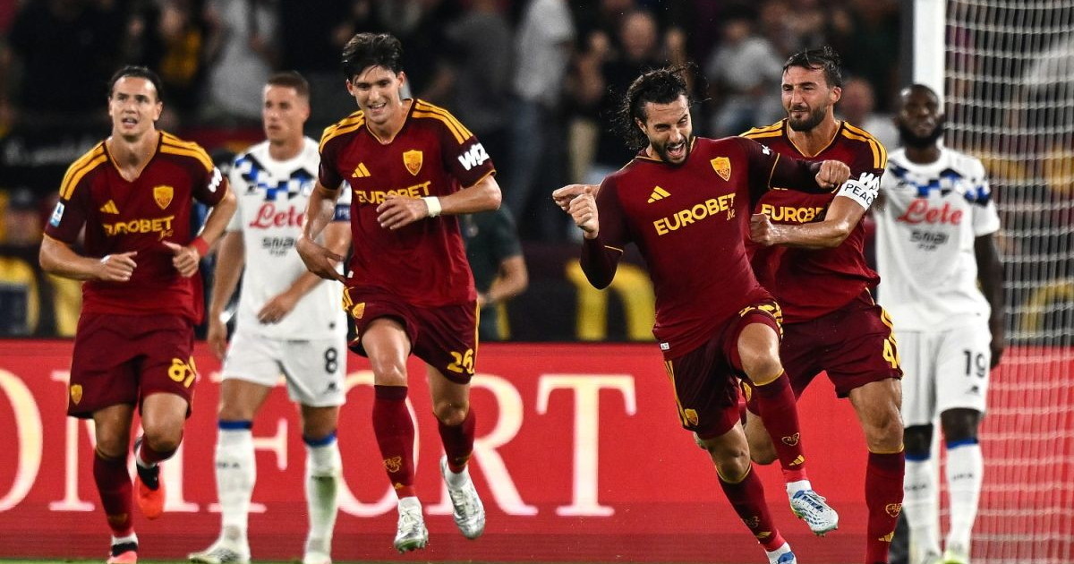 roma rimonta l atalanta nel finale 2 1 e vetta con l inter da Iltempo.it roma rimonta l atalanta nel finale 2 1 e vetta con l inter
