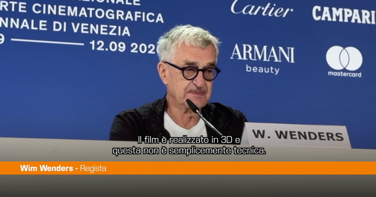 Venezia, Wenders "Il 3D è un vero e proprio mezzo espressivo"