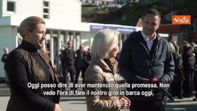 Von Der Leyen in Groenlandia: Partnership sempre più forte, rafforziamo nostre relazioni