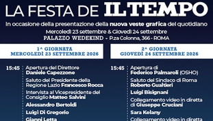La Festa de Il Tempo il 23 e 24 settembre: Meloni, Salvini, la nobel Machado, Gianni Letta e tanti altri