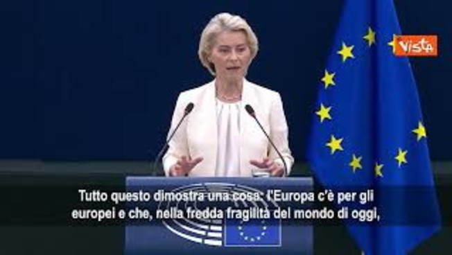 Von der Leyen: Solo l'Europa può garantire una vera sovranità ai cittadini europei