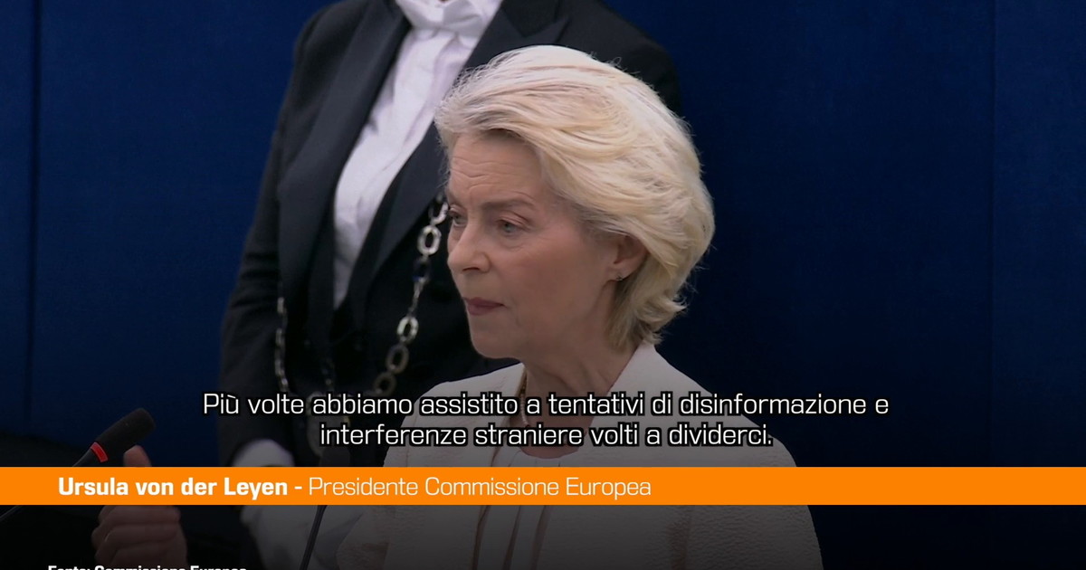 Ue, von der Leyen "Minacce alla democrazia anche dall'interno"