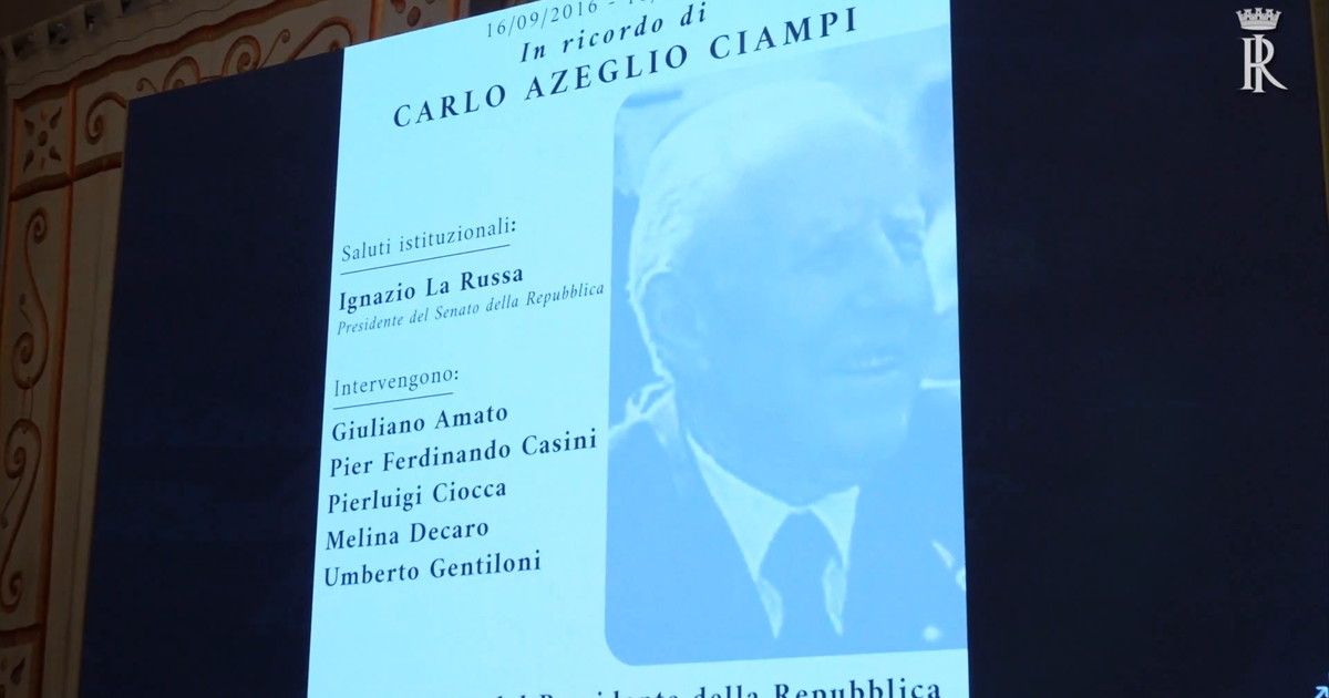 Mattarella arriva a Palazzo Giustinani per la commemorazione di Ciampi