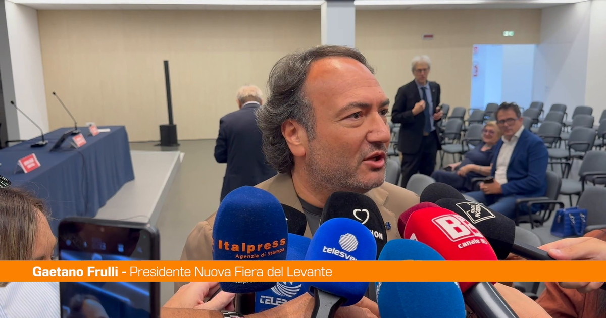 Presidente Nuova Fiera Levante Frulli "Sarà la Campionaria del dialogo"