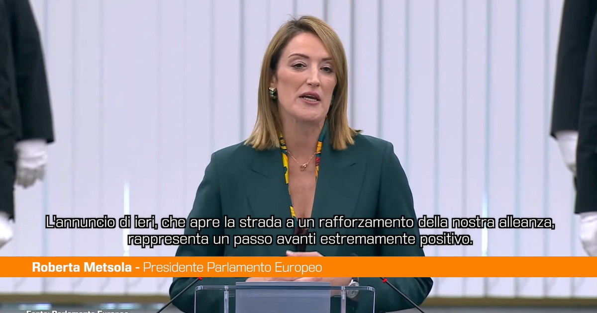 Ue-Canada, Metsola "Pietra miliare nel cammino comune"