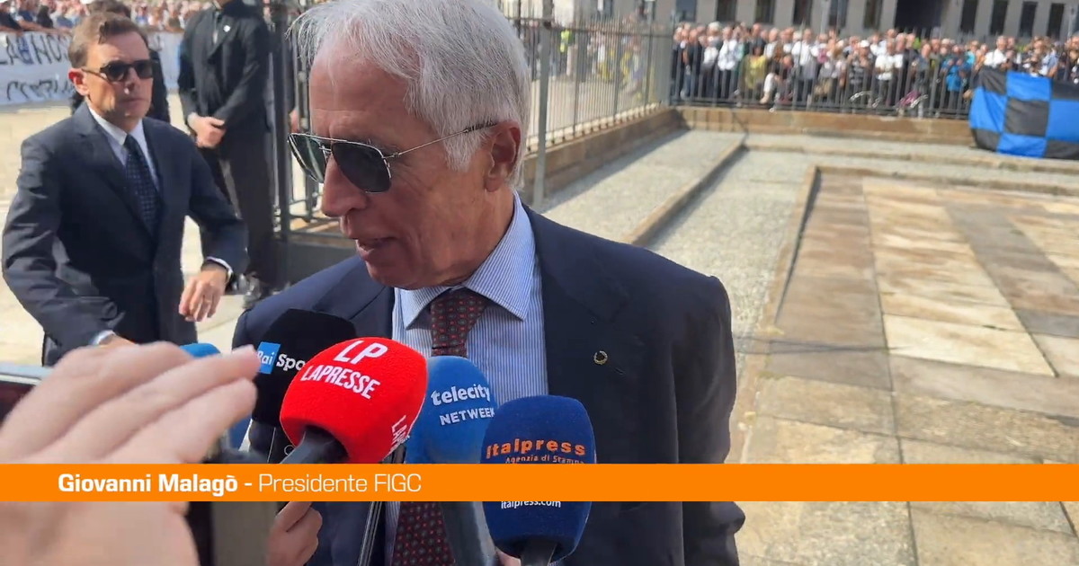 Funerali Mazzola, Malagò "Grazie a Sandro ci siamo innamorati del calcio"